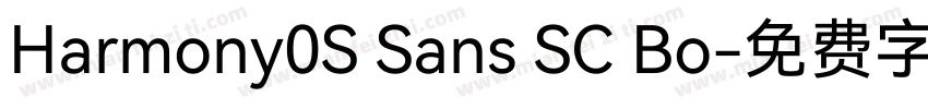 Harmony0S Sans SC Bo字体转换